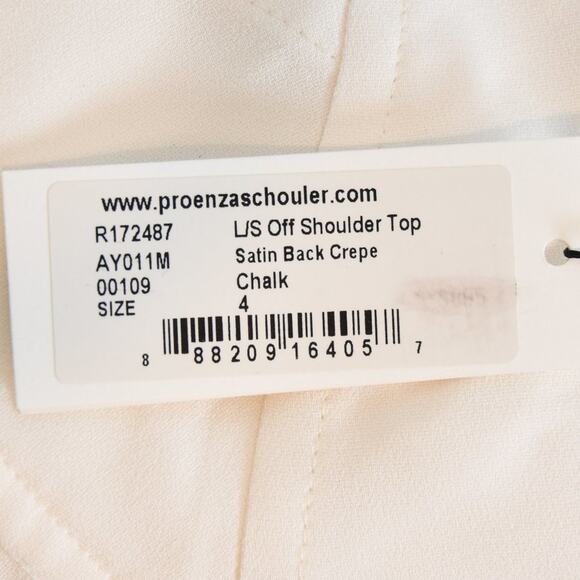 Proenza Schouler L/S Off Shoulder Top, size 4, NWT - Picture 7 of 7